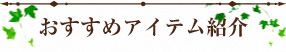 おすすめアイテム紹介